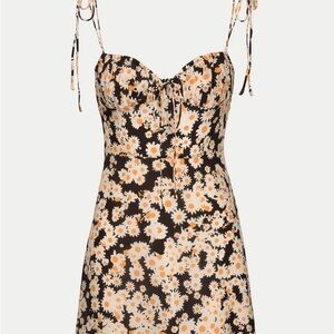 Old Navy One Shoulder Dress - Black and Cream Floral